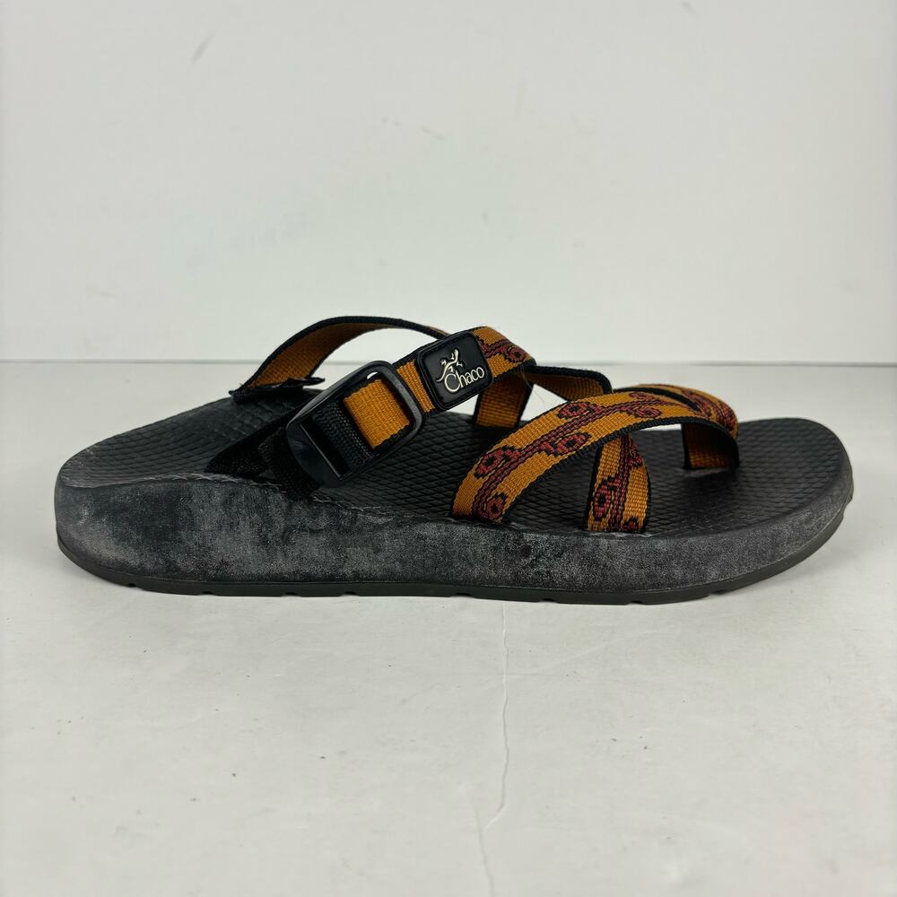 Chaco Black and Orange Sandals